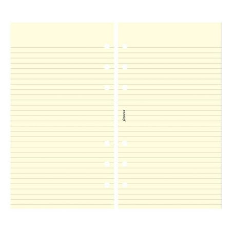 Filofax - Papers Ruled Notepaper - Cotton Cream - Personal Size