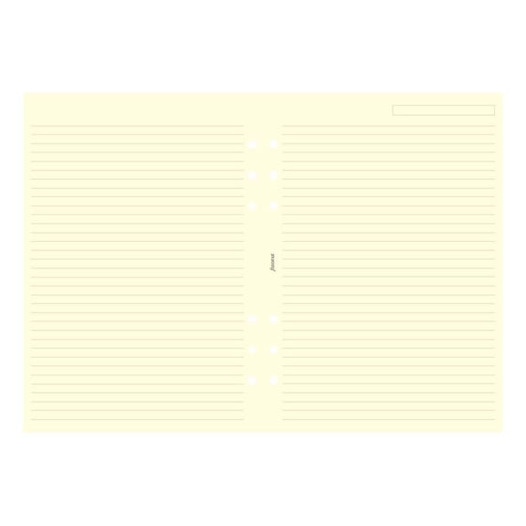 Filofax - Papers Ruled Notepaper - Cream - A5