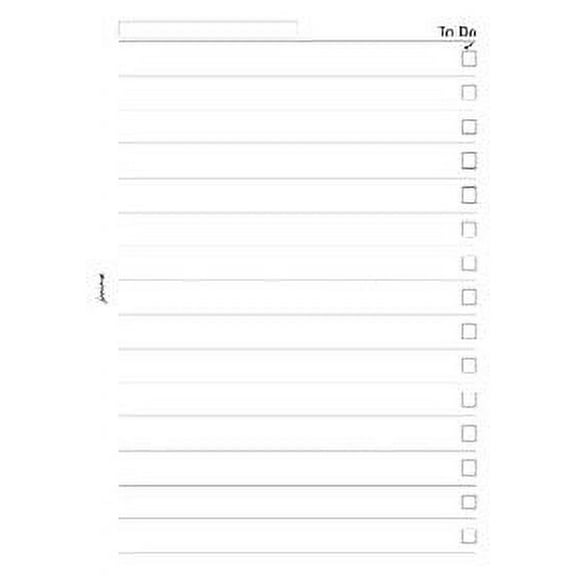 Filofax - Papers To Do List - Personal Size