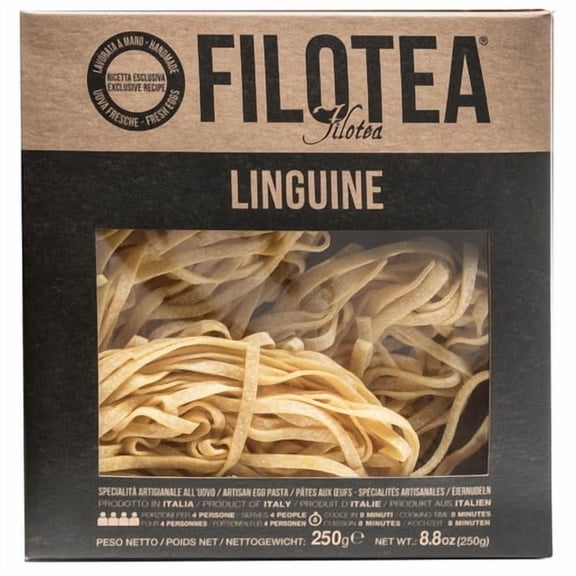 Filotea Le Matassine Linguine Nest Artisan Egg Pasta 250g, British Import (Pack of 3)