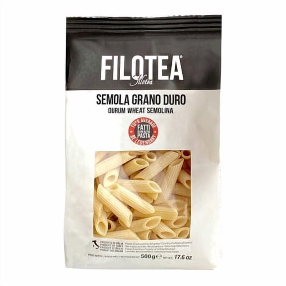 Filotea Penne Rigate Durum Wheat Pasta 500g, British Import (Pack of 3)