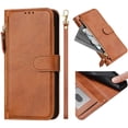 thumbnail image 1 of Filp Case for Motorola Moto G Stylus 5G 2025 Zipper Pocket Magnetic Flip Wallet Phone Case with 7 Card Slots and Wrist Strap, 1 of 5