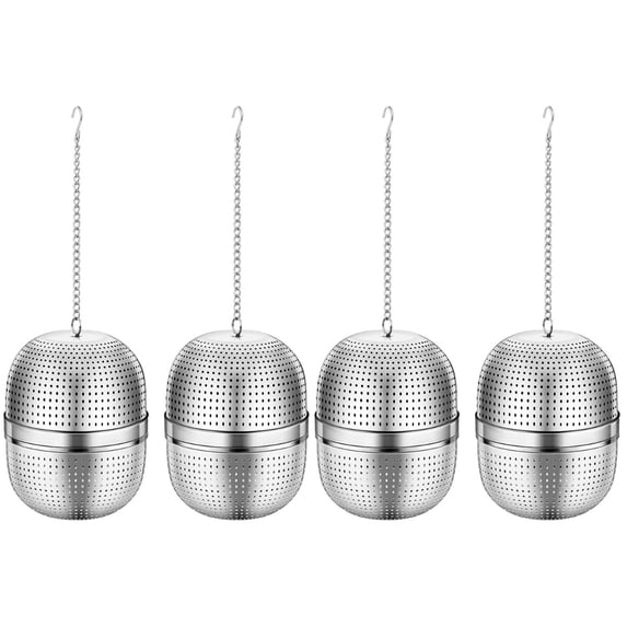 Filter 4 Pcs Tea Steeper Infusers for Loose Stainless Steel Strainer Household Stand