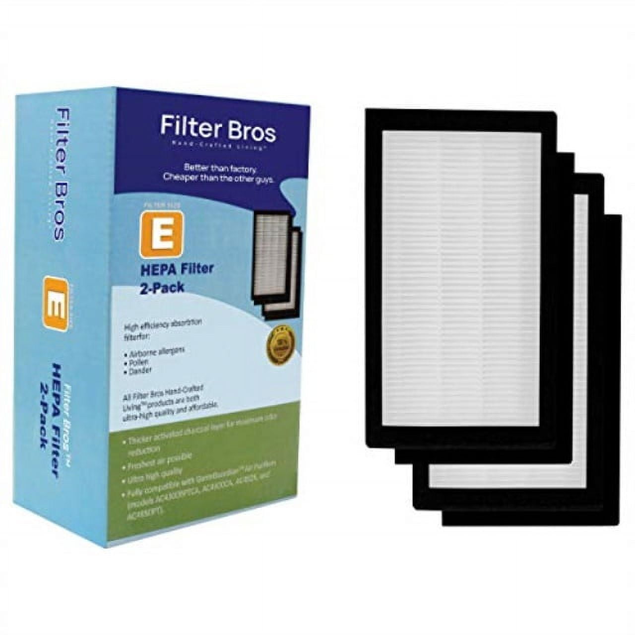 Filter Bros Filter E Compatible With GermGuardian FLT41002PK FLT4100