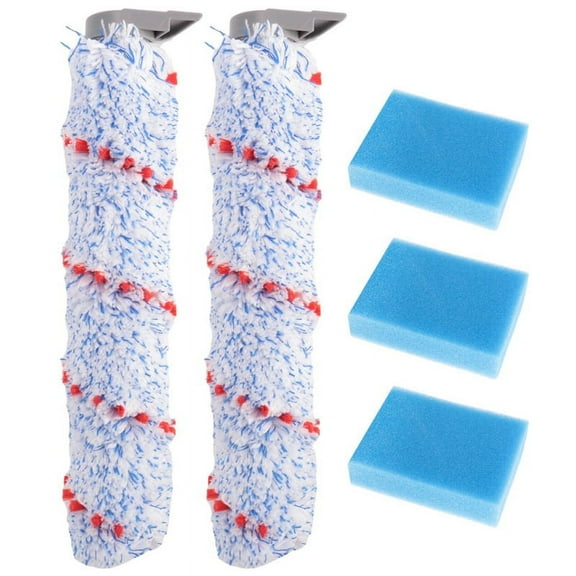 Filter Brush Roller and Pre-Filter Foam Replacement Parts for IFloor HF10E-01 Cordless Wet Dry Vacuum Cleaner