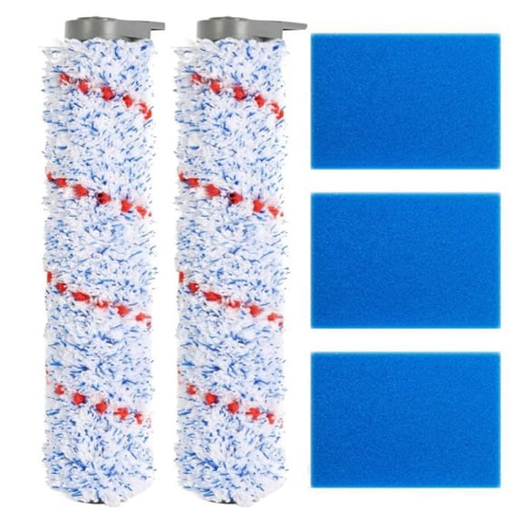 Filter Brush Roller and Pre-Filter Foam Replacement Parts for Tinec IFloor HF10E-01 Cordless Wet Dry Vacuum Cleaner