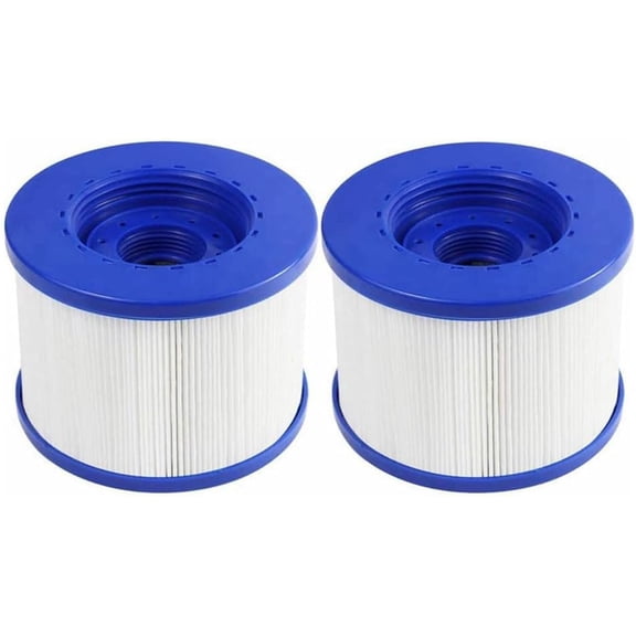 Filter Cartridge, 2pcs Spa Filter Cartridges Filter with Screw Thread, 105 x 82mm Hole 60mm Filter Cartridges Replacement for Wave Spa, Lay Z Spa & More