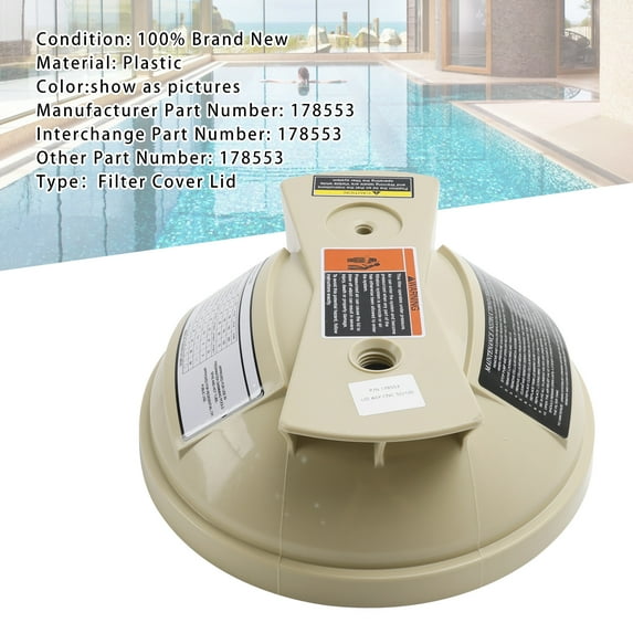 Filter Cover Lid 178553 For Pentair Clean & Clear 50 100 Predator 100