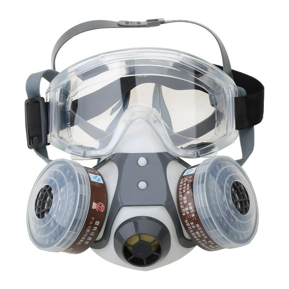 Filter Dustproof Goggles Mask Anti-dust Eyes Nose Mouth for Respirator Breathable Paint Gas Mask Saf