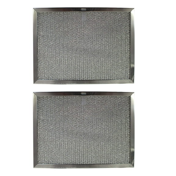 Filter Everything Replacement Filters Compatible With Broan 97013162 Aluminum Filters - 6-9/16 x 17-3/8 x 3/8 (2-Pack)
