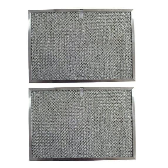 Filter Everything Replacement Filters Compatible With GE WB2X2158 Aluminum Filters - 11-3/8 x 17 x 3/8 (2-Pack)