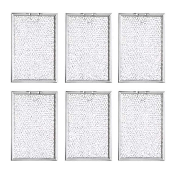 Filter Everything Replacement Filters Compatible With GE WB6X10359 Aluminum Filters - 5 x 7-5/8 x 3/32" (6-Pack)
