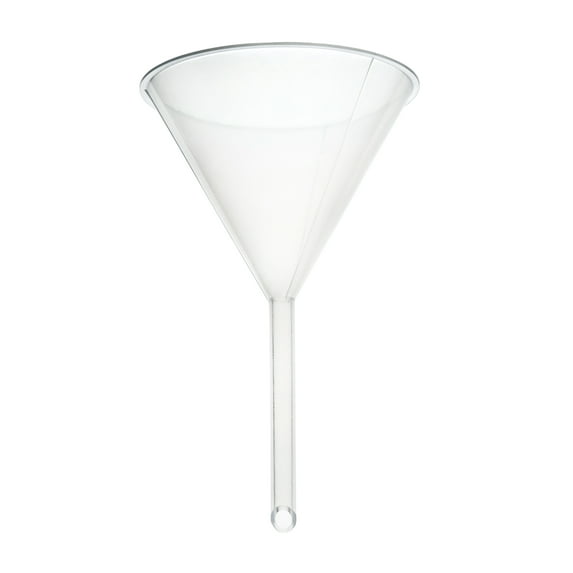 Filter Funnel, 3.6" - Polyethylene Plastic - Resistant to Acids & Alkalis - Great for Laboratory, Classroom or Home Use - Eisco Labs