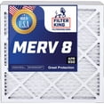 thumbnail image 1 of Filter King 16x14x1 Air Filter | 4-PACK | MERV 8 HVAC Pleated A/C Furnace Filters | MADE IN USA | Actual Size: 15.5 x 13.5 x .75", 1 of 1