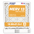 thumbnail image 1 of Filter King 19.88x21.5x1 Air Filter | 4-PACK | MERV 13 HVAC Pleated A/C Furnace Filters | MADE IN USA | Actual Size: 19.88 x 21.5 x .75", 1 of 5
