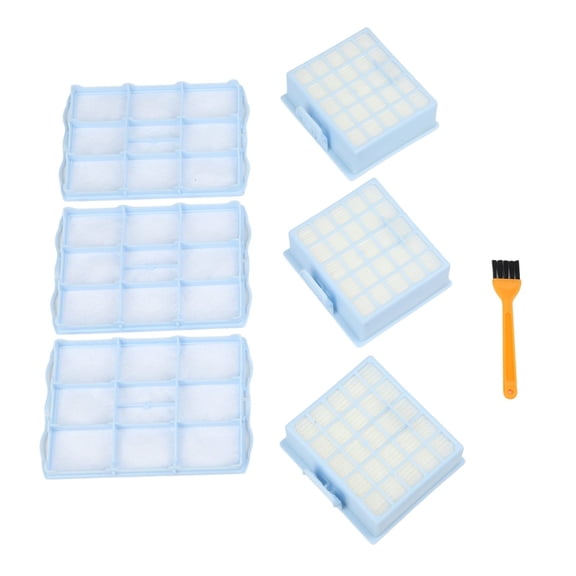 Filter Kit For Siemens VS06G VS06B VS06C VSZ3 For Bosch BSG6 BSGL3 BSGL4 Vacuum Cleaners, 3 Filters, 3 Motor Protection Filters, Cleaning Brush For Cleaner Indoor Air