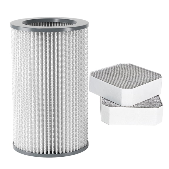 Filter & Pre-Filter Replacement Set, High-Efficiency Fine Particle Filter with Coconut Carbon Pre-Filter, Compatible with Molekule Air Purifier, 2 Pack