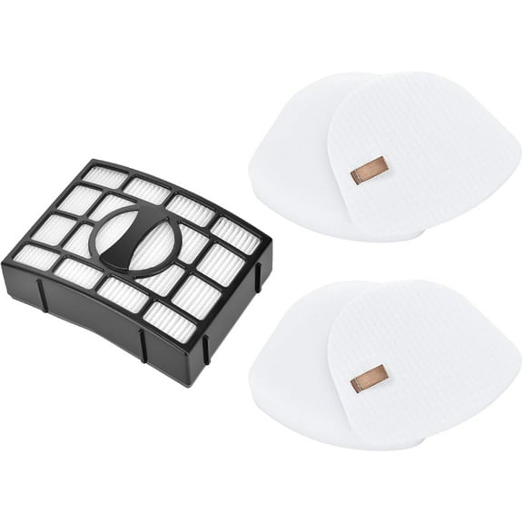 Filter Replacement for Shark Navigator Lift Away Deluxe Professional Vacuum ZU503AMZ NV350 NV351 NV352 NV355 NV357 NV360 NV370 UV440 UV540, Parts XFF350 & XHF350, 1 HEPA + 2 Pre-Felt Filters