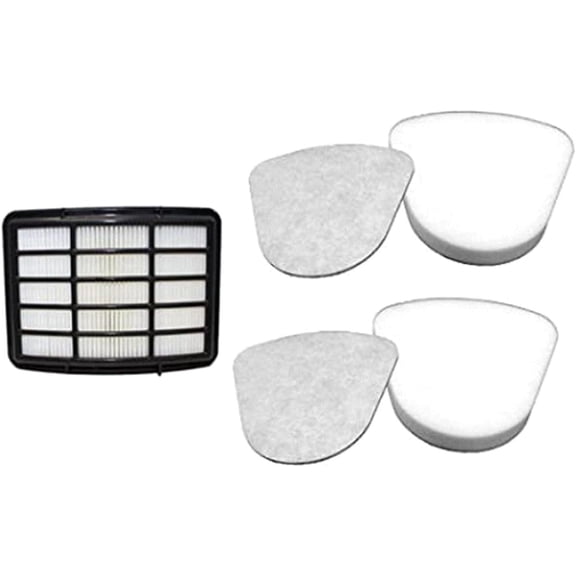 Filter Replacement for Shark Navigator Lift Away Deluxe Professional Vacuum ZU503AMZ NV350 NV351 NV352 NV355 NV357 NV360 NV370 UV440 UV540, Parts XFF350 & XHF350, 1 HEPA + 2 Pre-Felt Filters