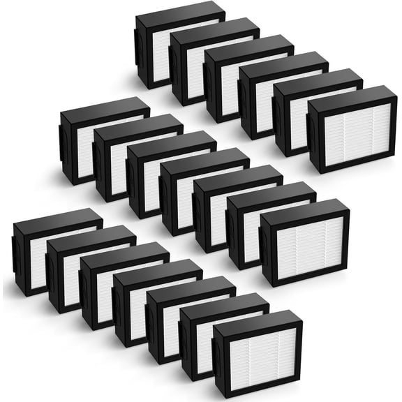 Filter Replacement for iRobot Roomba e, i and j Series i7 i7+/plus i3 i3+ E5 E6 E7 i4 i6 i6+ i8 i8+ Robot Vacuum Cleaners parts, 20 Pack High Efficiency Filters