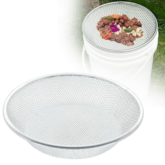 Filter Screen Clearance! Garden Soil for Compost and 30Cm Diameter with Selectable Mesh Sizes (2Mm/6Mm/10Mm) Gardening Tool for Soil Compost and Rock Screening