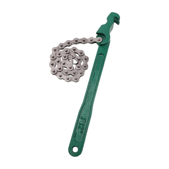 Filter Strap Wrench Belt Strap Wrench Disassembly Tool High Carbon Steel Multifunction Removal Tool Filter Strap Opener Pipe Wrench With Chain 12inch