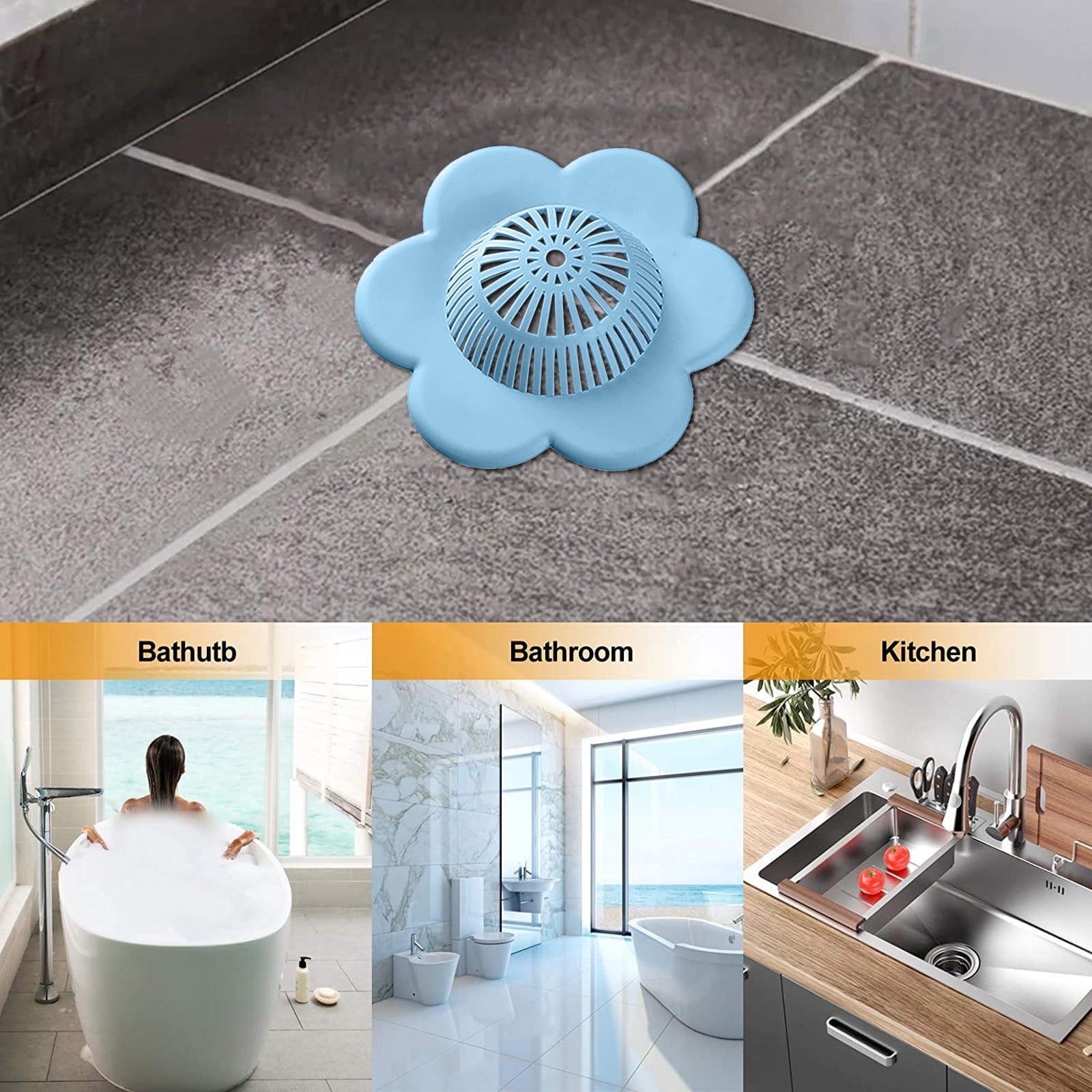 Filter With Suction Cup,TPR Floor Cover,Bathroom,Filter Strainers to