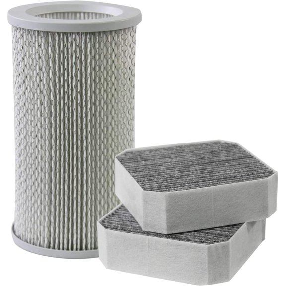 Filter for Molekule Purifier with 2 Carbon Pre-Filters, H13 HEPA Grade, Removes 99.97% Particles