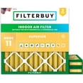 thumbnail image 1 of Filterbuy 10x10x2 Air Filter MERV 11 Allergy Defense, Pleated HVAC AC Furnace Filter Replacement, 3-Pack, 1 of 10
