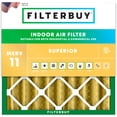 thumbnail image 1 of Filterbuy 10x10x4 Air Filter MERV 11 Allergy Defense, Pleated HVAC AC Furnace Filter Replacement, 1-Pack, 1 of 9