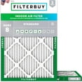 thumbnail image 1 of Filterbuy 10x14x1 MERV 8 Dust Defense, Pleated HVAC AC Furnace Air Filters (2-Pack), 1 of 2