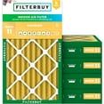 thumbnail image 1 of Filterbuy 10x20x4 Air Filter MERV 11 Allergy Defense, Pleated HVAC AC Furnace Filter Replacement, 5-Pack, 1 of 9