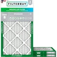 thumbnail image 1 of Filterbuy 10x24x1 MERV 8 Dust Defense, Pleated HVAC AC Furnace Air Filters (3-Pack), 1 of 2
