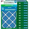 thumbnail image 1 of Filterbuy 10x24x2 Air Filter MERV 13 Smoke Defense, Pleated HVAC AC Furnace Filter Replacement, 12-Pack, 1 of 9