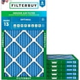 thumbnail image 1 of Filterbuy 10x25x1 MERV 13 Health Defense, Pleated HVAC AC Furnace Air Filters (6-Pack), 1 of 2