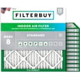 thumbnail image 1 of Filterbuy 11.5x11.5x1 Air Filter MERV 8 Dust Defense, Pleated HVAC AC Furnace Filter Replacement, 12-Pack, 1 of 9
