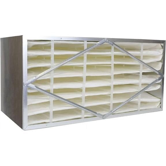 Filterbuy 12x24x6 MERV 14 No Header, Rigid Cell Box Filters HVAC Replacement (1-Pack)