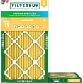 thumbnail image 1 of Filterbuy 12x25x1 Air Filter MERV 11 Allergy Defense, Pleated HVAC AC Furnace Filter Replacement, 2-Pack, 1 of 7