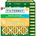 thumbnail image 1 of Filterbuy 13.25x13.25x2 Air Filter MERV 11 Allergy Defense, Pleated HVAC AC Furnace Filter Replacement, 12-Pack, 1 of 7
