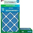 thumbnail image 1 of Filterbuy 14x22x2 Air Filter MERV 13 Smoke Defense, Pleated HVAC AC Furnace Filter Replacement, 2-Pack, 1 of 7