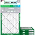 thumbnail image 1 of Filterbuy 14x24x1 MERV 8 Dust Defense, Pleated HVAC AC Furnace Air Filters (4-Pack), 1 of 2