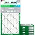 thumbnail image 1 of Filterbuy 14x30x1 MERV 8 Dust Defense, Pleated HVAC AC Furnace Air Filters (6-Pack), 1 of 2
