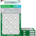 thumbnail image 1 of Filterbuy 14x36x1 MERV 8 Dust Defense, Pleated HVAC AC Furnace Air Filters (4-Pack), 1 of 2