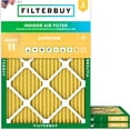 thumbnail image 1 of Filterbuy 15x20x1 Air Filter MERV 11 Allergy Defense, Pleated HVAC AC Furnace Filter Replacement, 3-Pack, 1 of 8