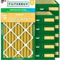 thumbnail image 1 of Filterbuy 15x30x4 MERV 11 Allergen Defense, Pleated HVAC AC Furnace Air Filters (12-Pack), 1 of 1