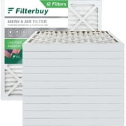 Filterbuy 16x16x2 MERV 8 Pleated HVAC AC Furnace Air Filters (12-Pack)