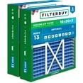 thumbnail image 1 of Filterbuy 16x20x5 Air Filter MERV 13 Smoke Defense, Pleated HVAC AC Furnace Filter Replacement for Honeywell & More, 2-Pack, 1 of 8