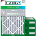thumbnail image 1 of Filterbuy 16x21.5x4 Air Filter MERV 8 Dust Defense, Pleated HVAC AC Furnace Filter Replacement, 4-Pack, 1 of 7