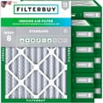 thumbnail image 1 of Filterbuy 16x21x4 Air Filter MERV 8 Dust Defense, Pleated HVAC AC Furnace Filter Replacement, 12-Pack, 1 of 9