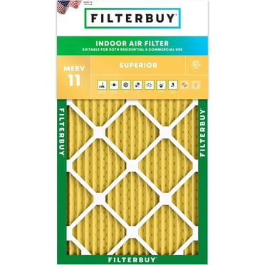 Filterbuy 16x25x1 MERV 11 Allergen Defense, Pleated HVAC AC Furnace Air Filters (1-Pack)